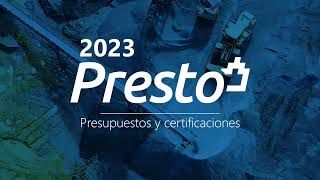 Curso Presto Online Presupuestos y Certificaciones 2023 [upl. by Eidda]