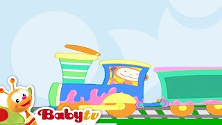 Train 🚂 Colors and Shapes 1 Hour Special  Preschool Videos  Cartoon for kidsBabyTV [upl. by Kelbee849]