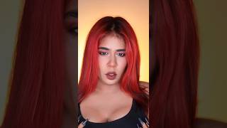 Dying my hair red ❤️🍒 makeup hair [upl. by Snevets]