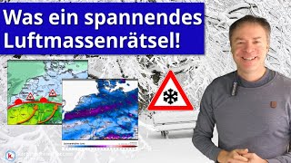 Was für eine Wetterlage Hochspannung durch Luftmassengrenze mit Schnee und Eisregen [upl. by Hike]