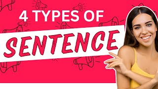 4 Types of SENTENCE  STATEMENT  QUESTION  IMPERATIVE  EXCLAMATION [upl. by Esele]