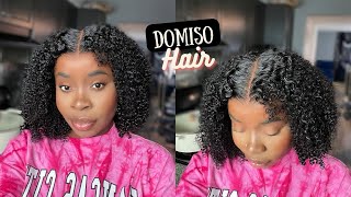 Glueless 10x7 HD Afro Kinky Curly Wig 16 inch  Domiso Hair [upl. by Adnalor24]