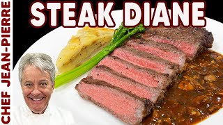 Steak Diane Ribeye Recipe  Chef JeanPierre [upl. by Ojeitak]