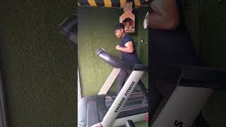 treadmill running on gymtrending treadmill motivation fitness shorts viral [upl. by Kurland]