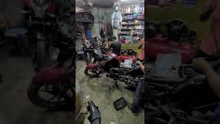 Yamaha FZS V1 Servicing 🛠 bike yamaha [upl. by Esiuolyram]