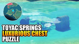 How To Open Luxurious Chest At Toyac Springs Near Teleport Waypoint Genshin Impact 50 [upl. by Nileuqay]