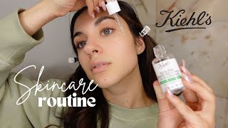 Skincare routine with Kiehls New Pure Serums  my secrets to healthy and glowing skin [upl. by Thordis4]