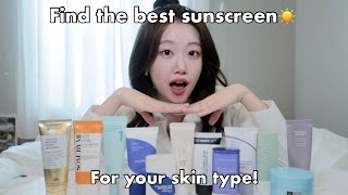 Best Korean SUNSCREENS Comparing ALL sunscreens for different skin types☀️ texture smell [upl. by Danna]