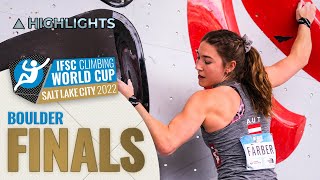 Boulder finals highlights  Salt Lake City 2022 [upl. by Ahsieni]