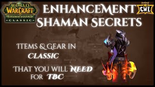 TBC Classic ENH Shaman Gearing Guide  Classic items will use in TBC  Phase 6 BiS vs T4 PreBiS [upl. by Ayikat]