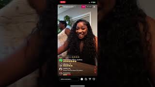 Reginae Carter Goes Live 6152023 [upl. by Resay230]