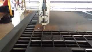 ทดสอบเครื่องตัดเหล็ก CNC PLASMA MACHINEโคราช [upl. by Jephum]