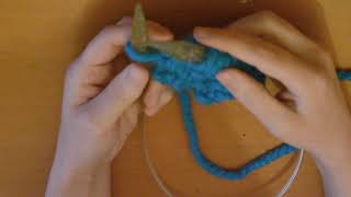 How to increase in Moss Stitch US Seed Stitch [upl. by Eelyk736]