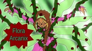 Winx Club  Flora Arcanix Full TransformationFanArtAnimation [upl. by Ronny]