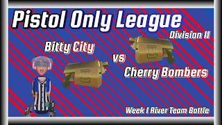 Pistol only League D2 Bitty City vs Cherry Bombers [upl. by Hgielac]