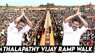 Thalapathy Vijay Mass Entry🔥🔥Ramp Walk at TVK Maanadu தளபதி விஜய் மாநாடு Tamilaga Vettri Kazhagam [upl. by Jallier835]