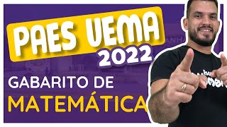 Gabarito PAES UEMA 2022  Matemática Oficial [upl. by Aivin]