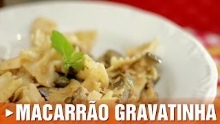 Macarrão Mini Gravata com Berinjela Atum e Tomates [upl. by Eileme877]