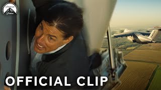 Mission Impossible Rogue Nation  Ethan Clings Onto Plane Full Scene  Paramount Movies [upl. by Ahsinauj]