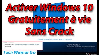 Activer Windows 10 gratuitement a vie sans crack [upl. by Freya]