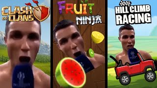 Cristiano Ronaldo Siuuu in popular mobile games [upl. by Bradley]