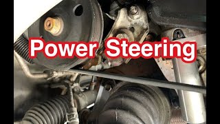 How to Replace Power Steering Belt Toyota Sienna 2000 [upl. by Oznohpla]