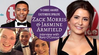 EastEnders Zack Morris amp Jasmine Armfield interview with Rory OConnor  jasarmfield ZackMorris [upl. by Trebliw]