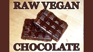 Köstliche Schokolade selber machen und die ist sogar gesund Raw Vegan Chocolate [upl. by Lisa211]