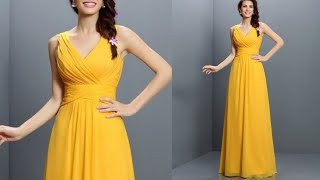 Diwali special Designer plited prom gown  cutting and stitching  easy way [upl. by Vyner]