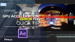 After Effects  This Effect Requires GPU Acceleration FIX [upl. by Aisetra797]