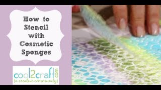 How to Stencil Using a Cosmetic Sponge [upl. by Nodnal]