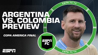 Copa America Final Preview What will it take for Colombia to defeat Argentina  ESPN FC [upl. by Nilsoj]