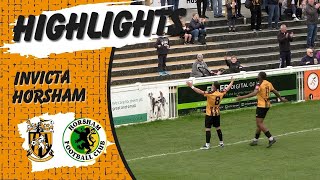 Highlights  Folkestone Invicta 31 Horsham FC  Isthmian Premier Division [upl. by Ynez]