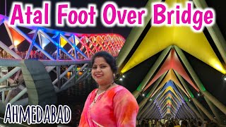 Atal food Over Bridge Ahmedabad  Riverfront Ahmedabad Night View  Ahmedabad Atal Food over bridge [upl. by Chenay]