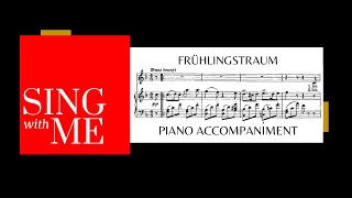 Fruhlingstraum  Accompaniment F major  Schubert [upl. by Anidam]