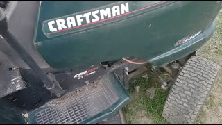 Craftsman Riding Lawn Mower Deck PTO wont engage [upl. by Shaver564]