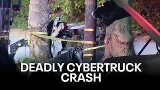 3 die 1 injured in fiery Piedmont Cybertruck crash  KTVU [upl. by Sheaff]