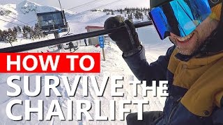 How To Survive the Chairlift  Beginner Snowboarding [upl. by Ambrosia952]