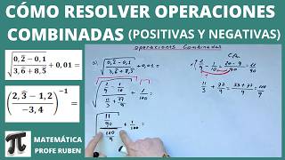 Cómo Resolver Operaciones Combinadas positivas  negativas  potencias  raíces [upl. by Eelloh228]