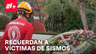 Realizan ceremonia solemne en recuerdo de víctimas de los sismos de 1985 y 2017  En Punto [upl. by Labors]