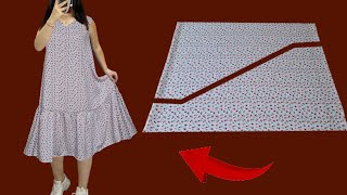 🔥WOW✂️Only 15 meter fabric 🧵 Stylish Dresses Ideas Cut and Sew in 10 Minutes 💃 New Year Trends [upl. by Shepley285]