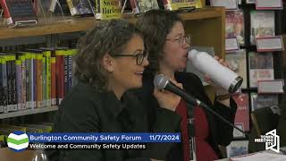 Burlington Public Forum on Community Safety  1172024 [upl. by Getraer]