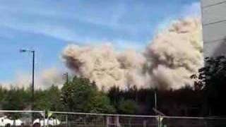 Demolition of Stirlingfauld Flats Gorbals Glasgow [upl. by Aneekahs]