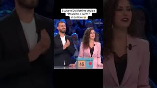 Stefano De Martino dedica quotRossetto e caffèquot al dottore🤩 [upl. by Morven]