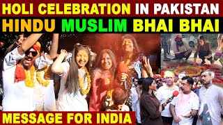 HOLI CELEBRATION IN PAKISTAN🇵🇰 2024  HINDU MUSLIM BHAI BHAI  SANA AMJAD CELEBRATES HOLI [upl. by Culhert]