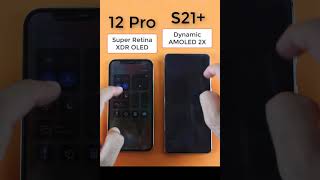 Super Retina XDR OLED vs Dynamic Amoled 2X 120hz Shorts [upl. by Ainslee665]