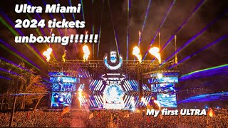 Ultra Music Festival Miami 2024🔥  Tickets Unboxing  My First ULTRA 🫣 [upl. by Eeclehc250]