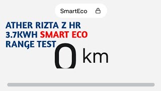 Ather Rizta Z HR 37KWH SMART ECO Range Test With Pillion [upl. by Yentyrb]