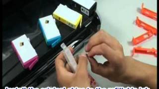 HP 7000 refillable cartridges instruction [upl. by Nhguaval506]