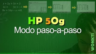 HP 50G Modo Paso a Paso del CAS [upl. by Cadel316]